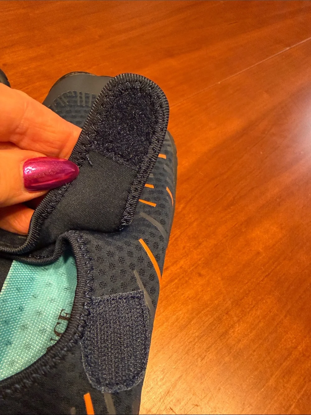 NEW Kids Navy and Orange Water Shoes